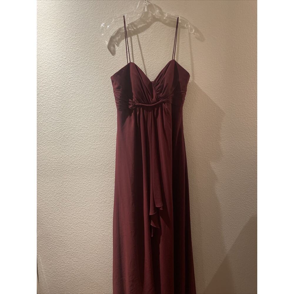alfred angelo, maroon formal/prom long dress, size 8